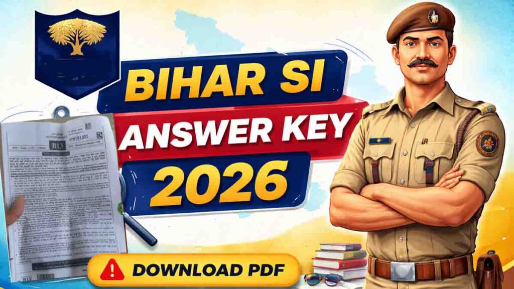 Bihar SI Answer Key 2026